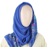 Women's Embroidered Scarf - Royal Blue, Women, Shawls And Scarves, Chase Value, Chase Value