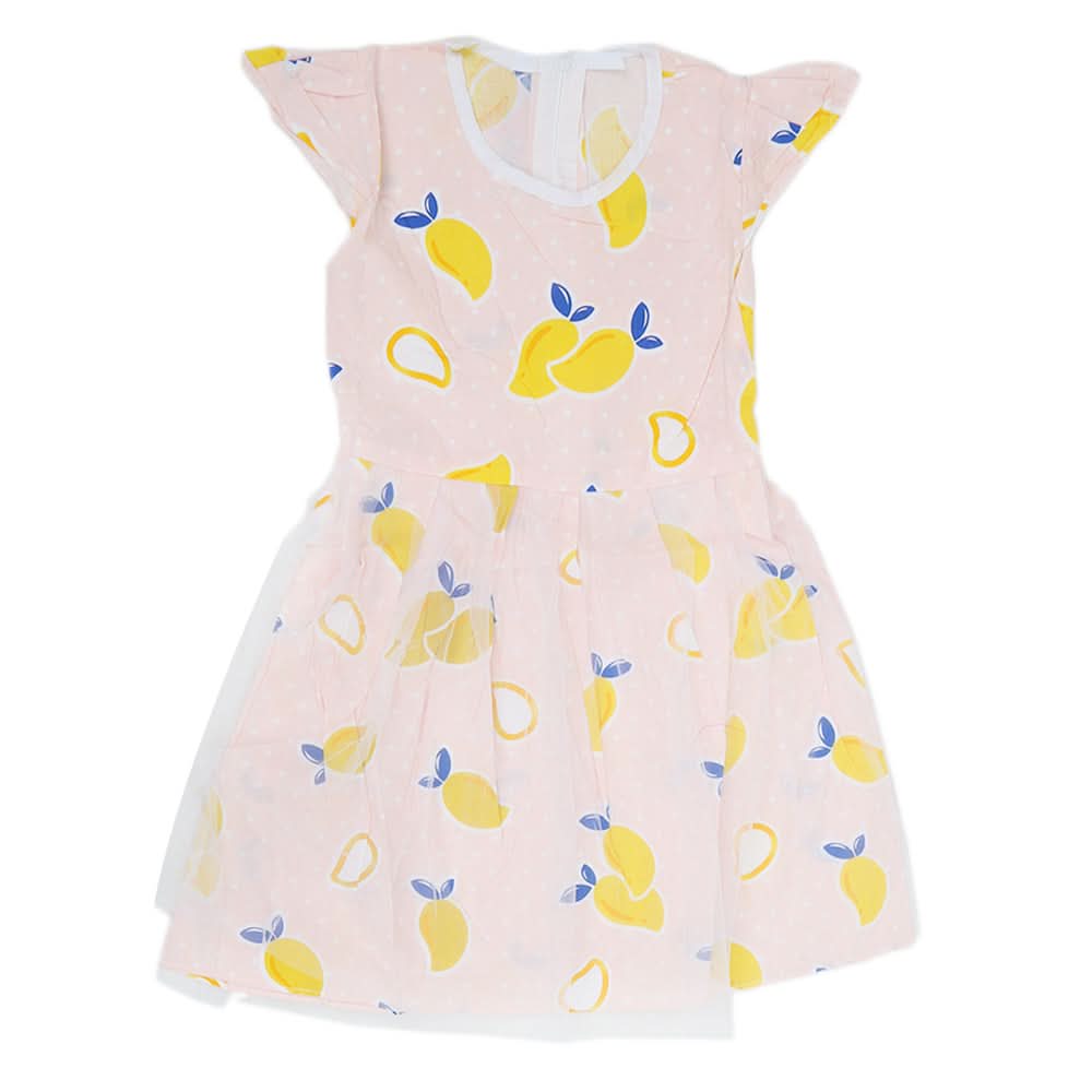 Girls Cotton Frock - T-Pink, Kids, Girls Frocks, Chase Value, Chase Value