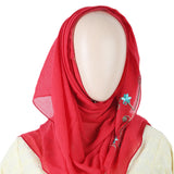 Women's Embroidered Scarf - Red, Women, Shawls And Scarves, Chase Value, Chase Value