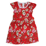 Girls Cotton Frock - Red, Kids, Girls Frocks, Chase Value, Chase Value