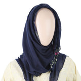 Women's Embroidered Scarf - Navy Blue, Women, Shawls And Scarves, Chase Value, Chase Value