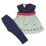 Newborn Girls Half Sleeves Suit - Green, Kids, Newborn Girls Sets And Suits, Chase Value, Chase Value