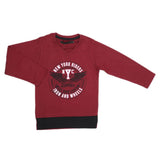 Boys Full Sleeves T-Shirt - Maroon, Kids, Boys T-Shirts, Chase Value, Chase Value