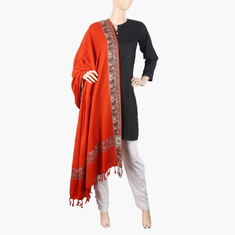 Women's Zark Shawl - Orange, Women Shawls & Scarves, Chase Value, Chase Value