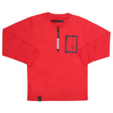 Boys Full Sleeves T-Shirt - Red, Kids, Boys T-Shirts, Chase Value, Chase Value