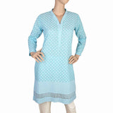 Women's Fancy Chicken Kurti - Blue, Women, Ready Kurtis, Chase Value, Chase Value