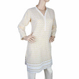 Women's Fancy Chicken Kurti - Light Peach, Women, Ready Kurtis, Chase Value, Chase Value