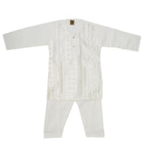 Newborn Boys kurta Shalwar Suits - Off White, Kids, NB Boys Shalwar Suits, Chase Value, Chase Value