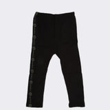 Girls Plain Tights Side Tape - Black, , Chase Value, Chase Value