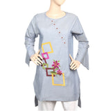 Women's Cross Neck Patti Kurti - Blue, Women, Ready Kurtis, Chase Value, Chase Value
