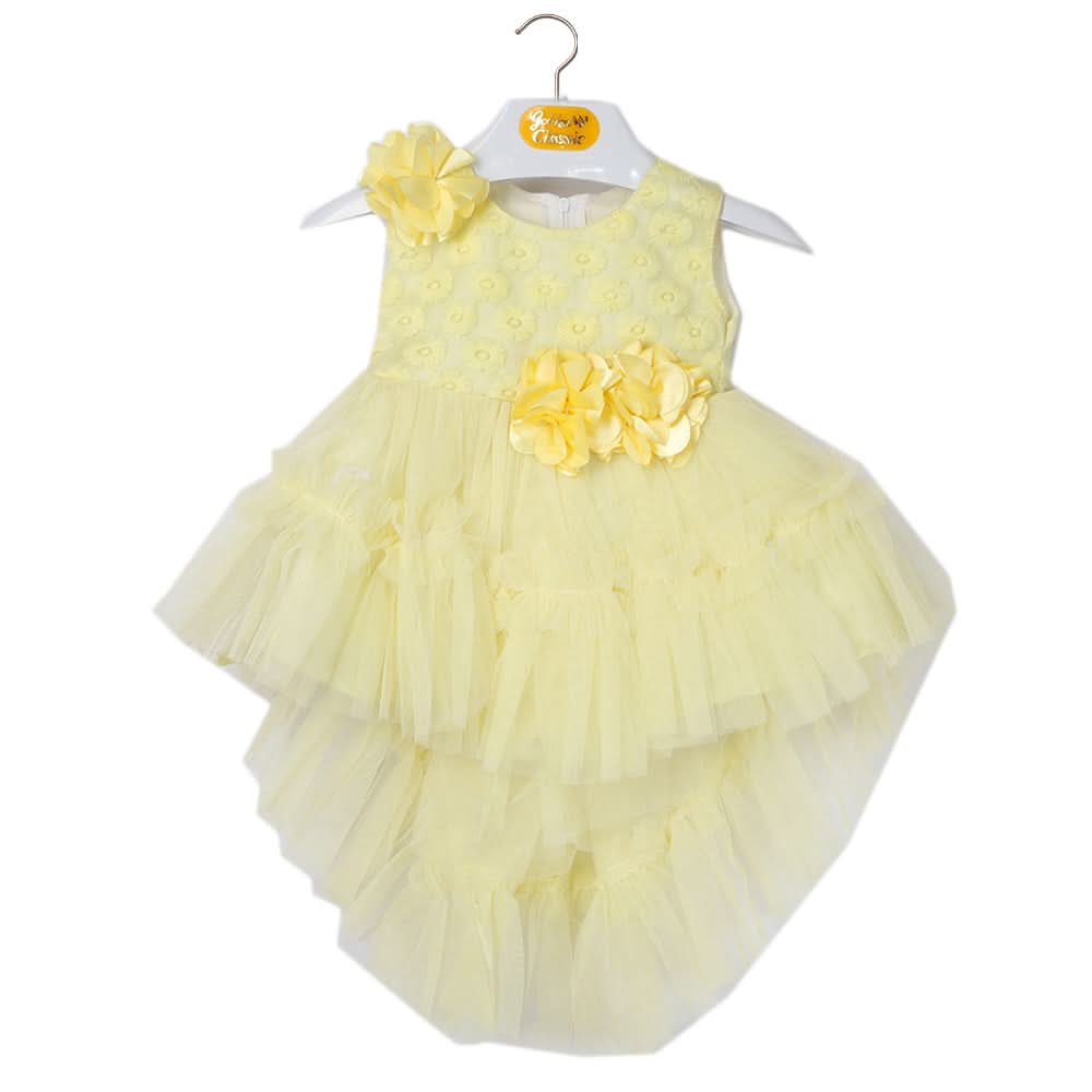 Newborn Girls Frock - Yellow, Kids, Newborn Girls Frocks, Chase Value, Chase Value