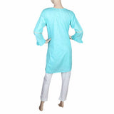 Women's Embroidered 2 Piece Suit - Cyan, Women, Shalwar Suits, Chase Value, Chase Value