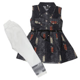 Girls Half Sleeves Tights Suits 599 - Grey, Kids, Girls Sets And Suits, Chase Value, Chase Value