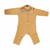Newborn Boys kurta Shalwar Suits - Beige, Kids, NB Boys Shalwar Suits, Chase Value, Chase Value