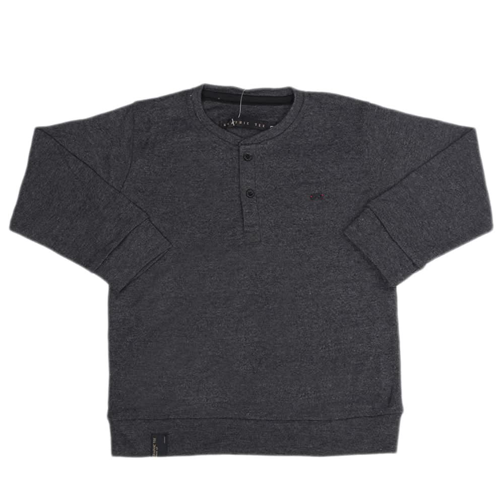 Boys Full Sleeves T-Shirt - Dark Grey, Kids, Boys T-Shirts, Chase Value, Chase Value
