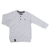 Boys Full Sleeves T-Shirt - Light Grey, Kids, Boys T-Shirts, Chase Value, Chase Value