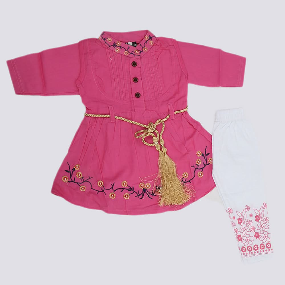 Girls Full Sleeves Suit - Pink, Kids, Girls Sets And Suits, Chase Value, Chase Value