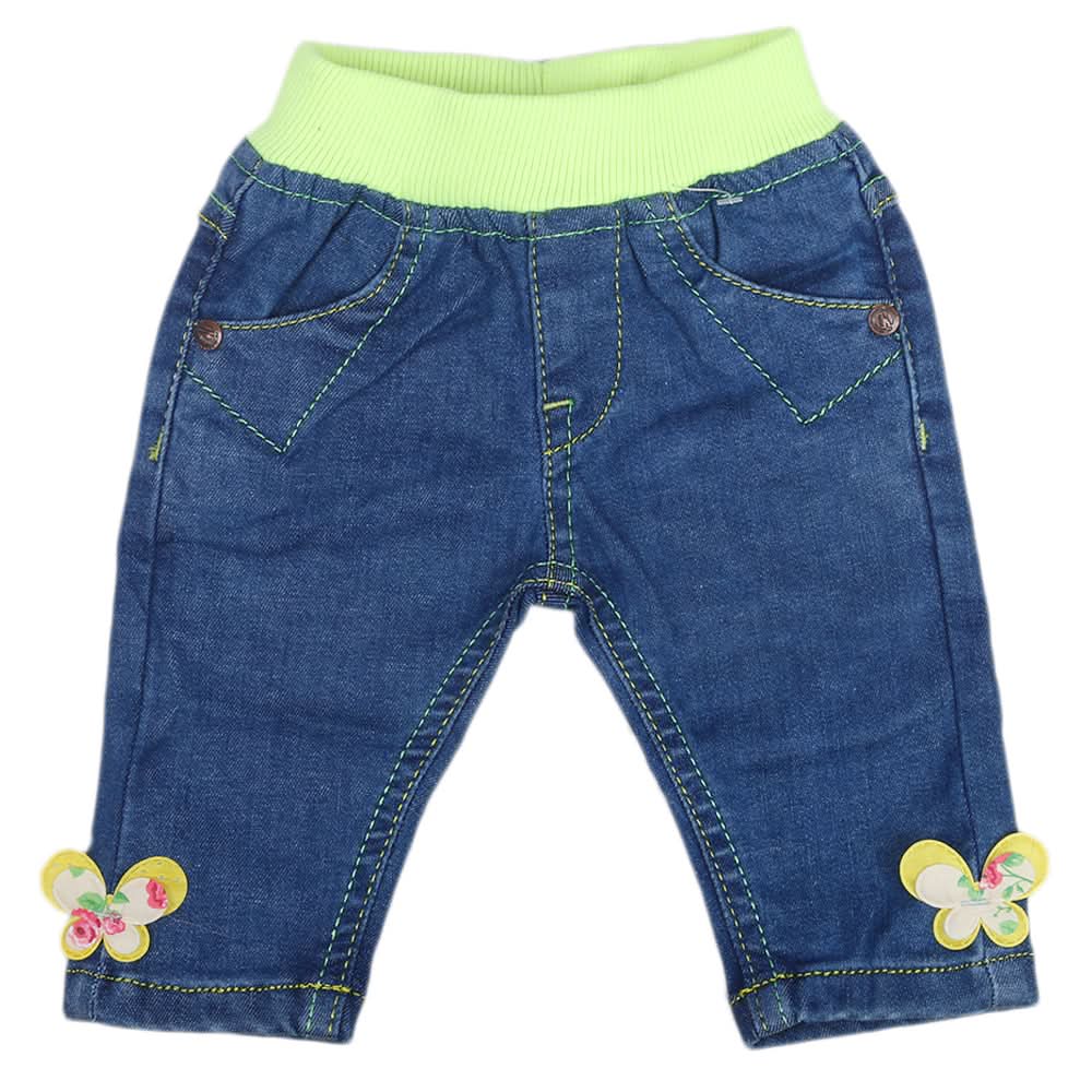 Newborn Girls Denim Pant - Blue, Kids, Newborn Girls Shorts Skirts And Pants, Chase Value, Chase Value