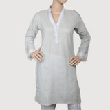 Women's Cotton Kurti - Light Green, Women, Ready Kurtis, Chase Value, Chase Value