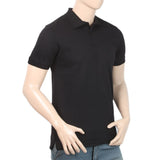 Men's Half Sleeves Polo T-Shirt - Black, Men, T-Shirts And Polos, Chase Value, Chase Value