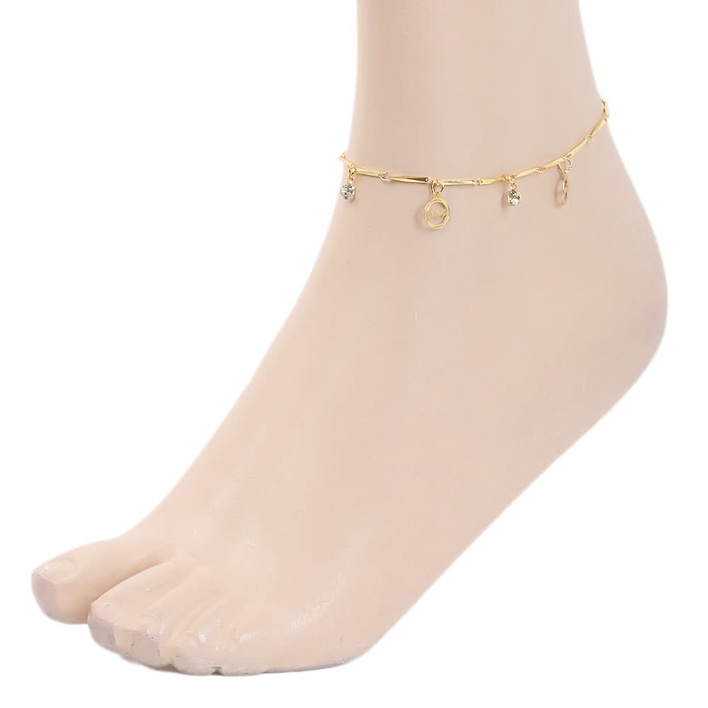 Women's Anklet - Golden, Women, Foot Jewellery, Chase Value, Chase Value