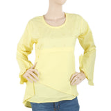 Women's Full Sleeves Top - Yellow, Women, T-Shirts And Tops, Chase Value, Chase Value