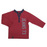 Boys Full Sleeves T-Shirt - Maroon, Kids, Boys T-Shirts, Chase Value, Chase Value