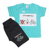 Boys Half Sleeves Suit (2316) - Blue, Kids, Boys Sets And Suits, Chase Value, Chase Value