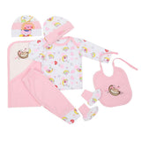 Newborn Girls Suit 10 Pcs - Light Pink, Newborn Girls Sets & Suits, Chase Value, Chase Value