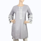 Women's Kurti With Lace - Purple, Women, Ready Kurtis, Chase Value, Chase Value
