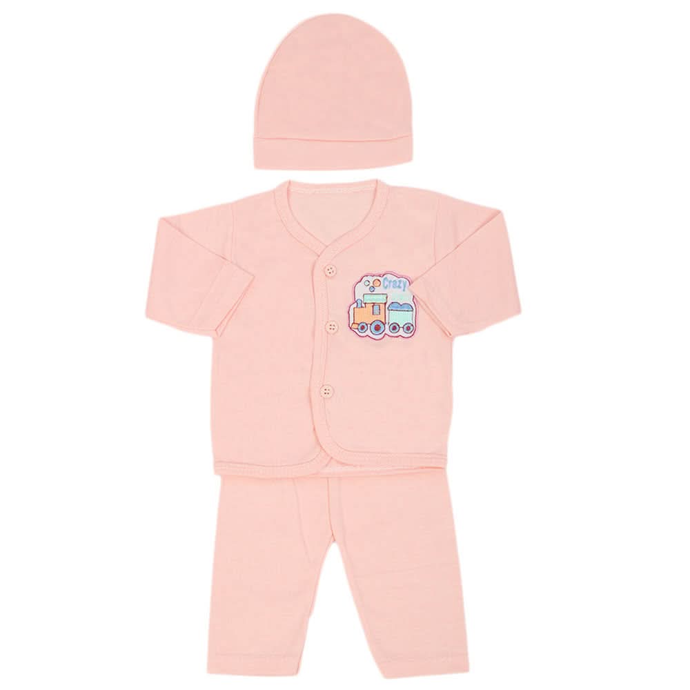 Newborn Boys Full Sleeves Suit - Light Pink, Newborn Boys Sets & Suits, Chase Value, Chase Value