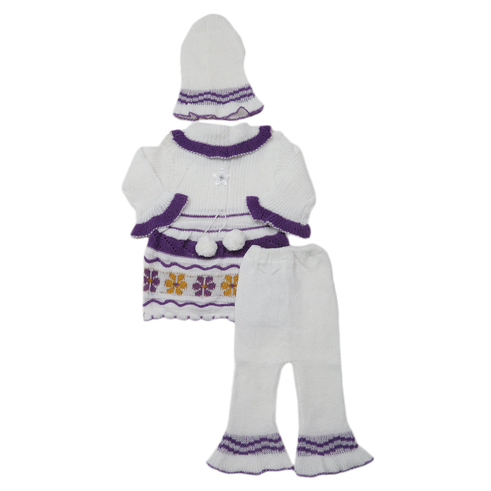 Newborn Girls Irani Suit - Purple, Kids, NB Girls Sets And Suits, Chase Value, Chase Value