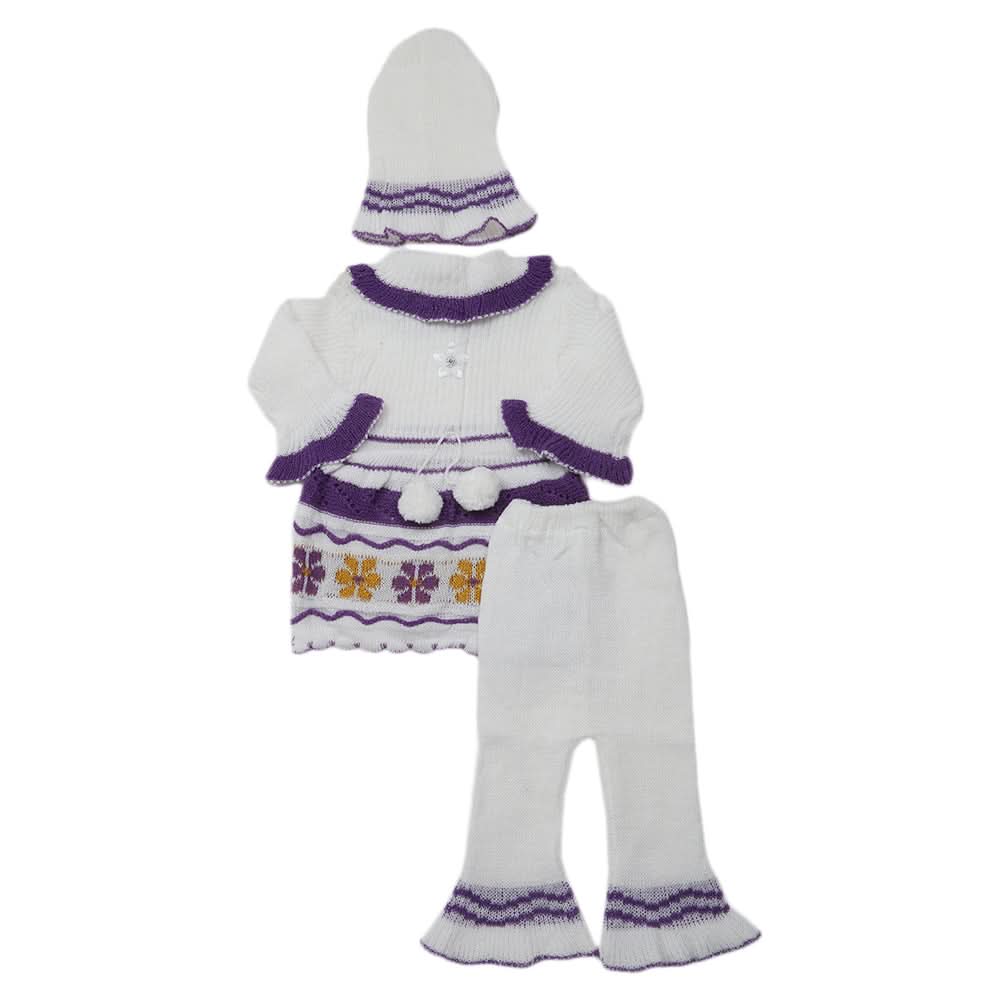 Newborn Girls Irani Suit - Purple, Kids, NB Girls Sets And Suits, Chase Value, Chase Value