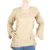 Women's Full Sleeves Top - Beige, Women, T-Shirts And Tops, Chase Value, Chase Value
