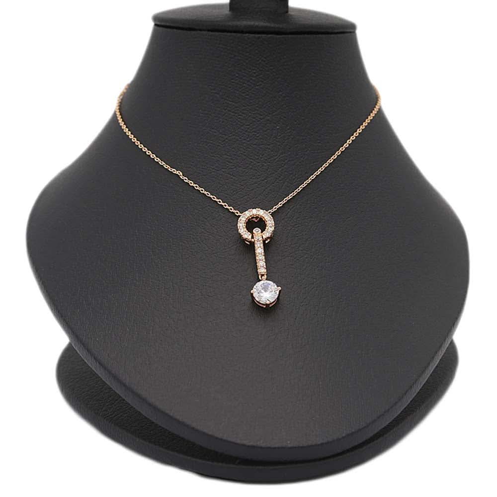 Women's Zircon Chain & Locket - Golden, Women, Chains & Lockets, Chase Value, Chase Value