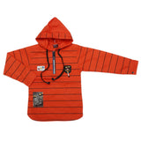 Boys Full Sleeves Shirt With Handsfree - Orange, Kids, Boys Shirts, Chase Value, Chase Value