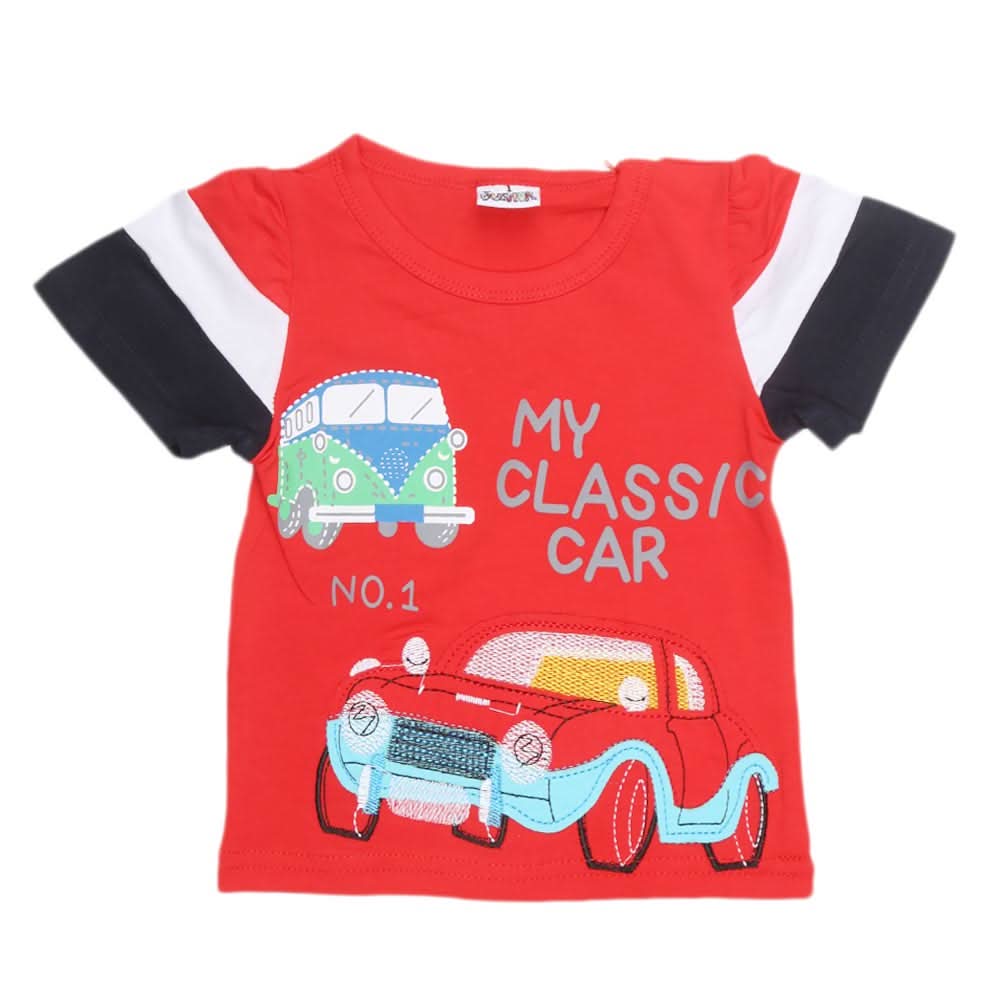 Newborn Boys T-Shirt - Red - test-store-for-chase-value