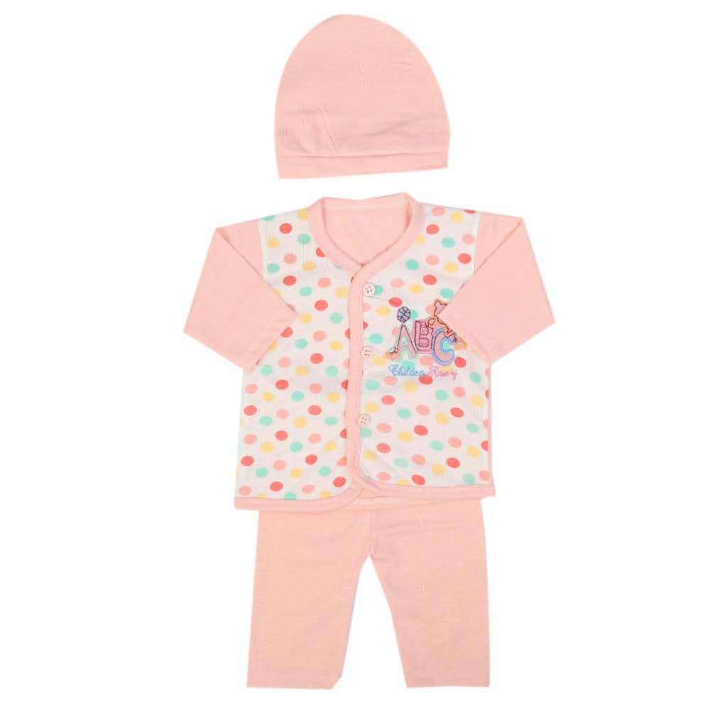 Newborn Boys Full Sleeves Suit - Light Pink, Newborn Boys Sets & Suits, Chase Value, Chase Value