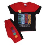 Boys Half Sleeves Suit - Red, Kids, Boys Sets And Suits, Chase Value, Chase Value