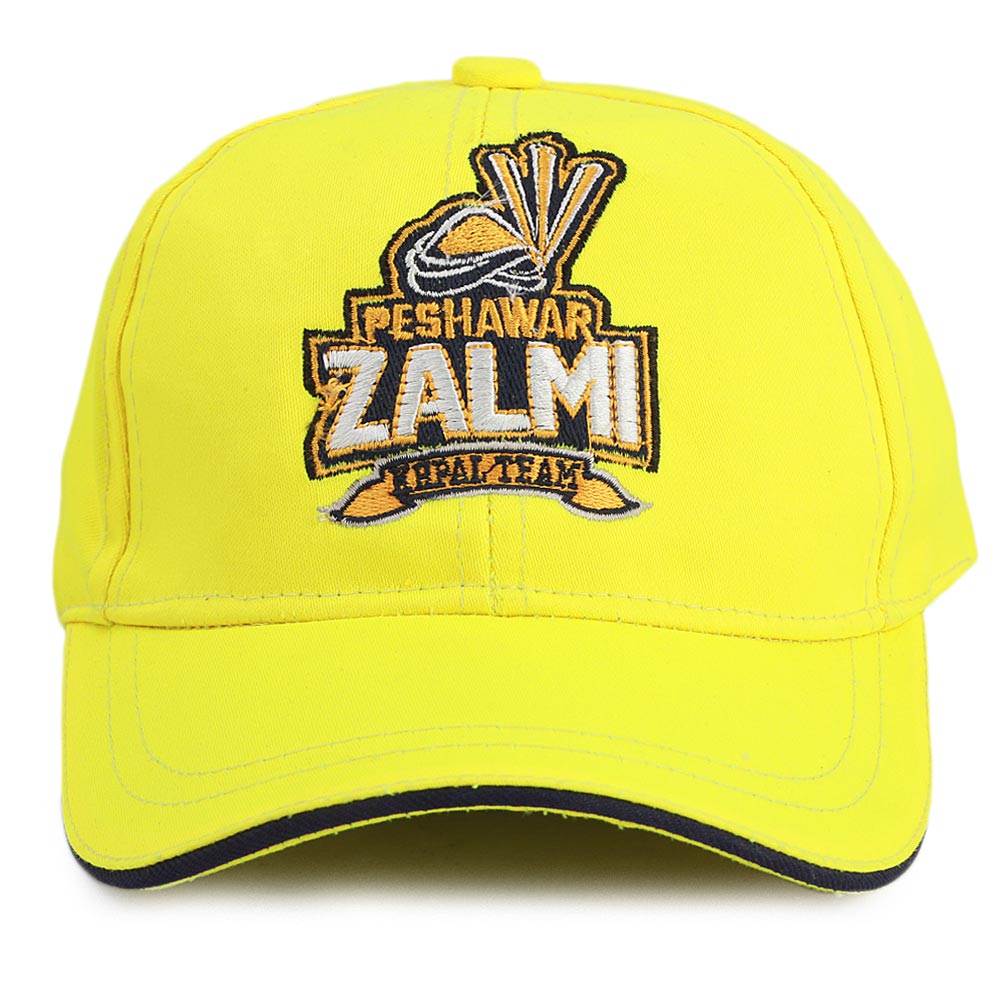 Kids Peshawar Zalmi P-Cap - Yellow, Kids, Boys Caps And Hats, Chase Value, Chase Value