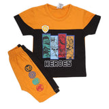 Boys Half Sleeves Suit - Mustard, Kids, Boys Sets And Suits, Chase Value, Chase Value
