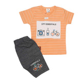 Boys Half Sleeves Suit (2316) - Peach, Kids, Boys Sets And Suits, Chase Value, Chase Value