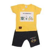 Boys Half Sleeves Suit (2316) - Yellow, Kids, Boys Sets And Suits, Chase Value, Chase Value