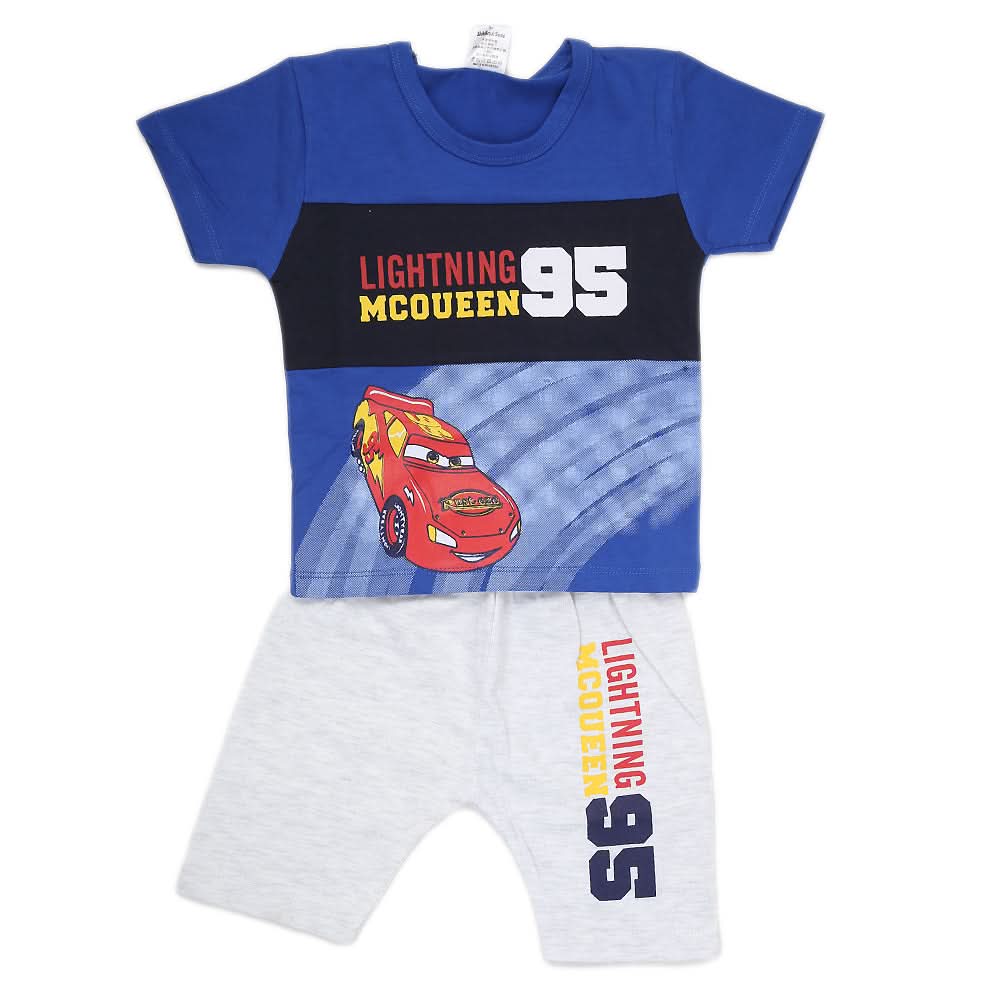 Boys Half Sleeves Suit - Royal Blue, Kids, Boys Sets And Suits, Chase Value, Chase Value