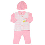 Newborn Boys Full Sleeves Suit - Pink, Newborn Boys Sets & Suits, Chase Value, Chase Value