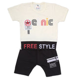 Boys Half Sleeves Suit - Off White, Kids, Boys Sets And Suits, Chase Value, Chase Value