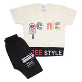 Boys Half Sleeves Suit - Off White, Kids, Boys Sets And Suits, Chase Value, Chase Value
