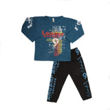 Boys 2 Pcs Suit Full Sleeves - Sea Blue, Kids, Boys Sets And Suits, Chase Value, Chase Value
