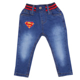 Boys Satin Rib Jeans - Blue, Boys Pants, Chase Value, Chase Value