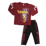 Boys 2 Pcs Suit Full Sleeves - Maroon, Kids, Boys Sets And Suits, Chase Value, Chase Value